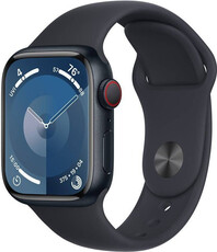 Apple Watch Series 9 GPS + Cellular 45mm Midnight Aluminium Case Midnight Sport Band - M/L