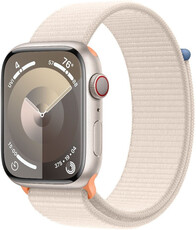 Apple Watch Series 9 GPS + Cellular 41mm Starlight Aluminium Case with Starlight Sport Loop